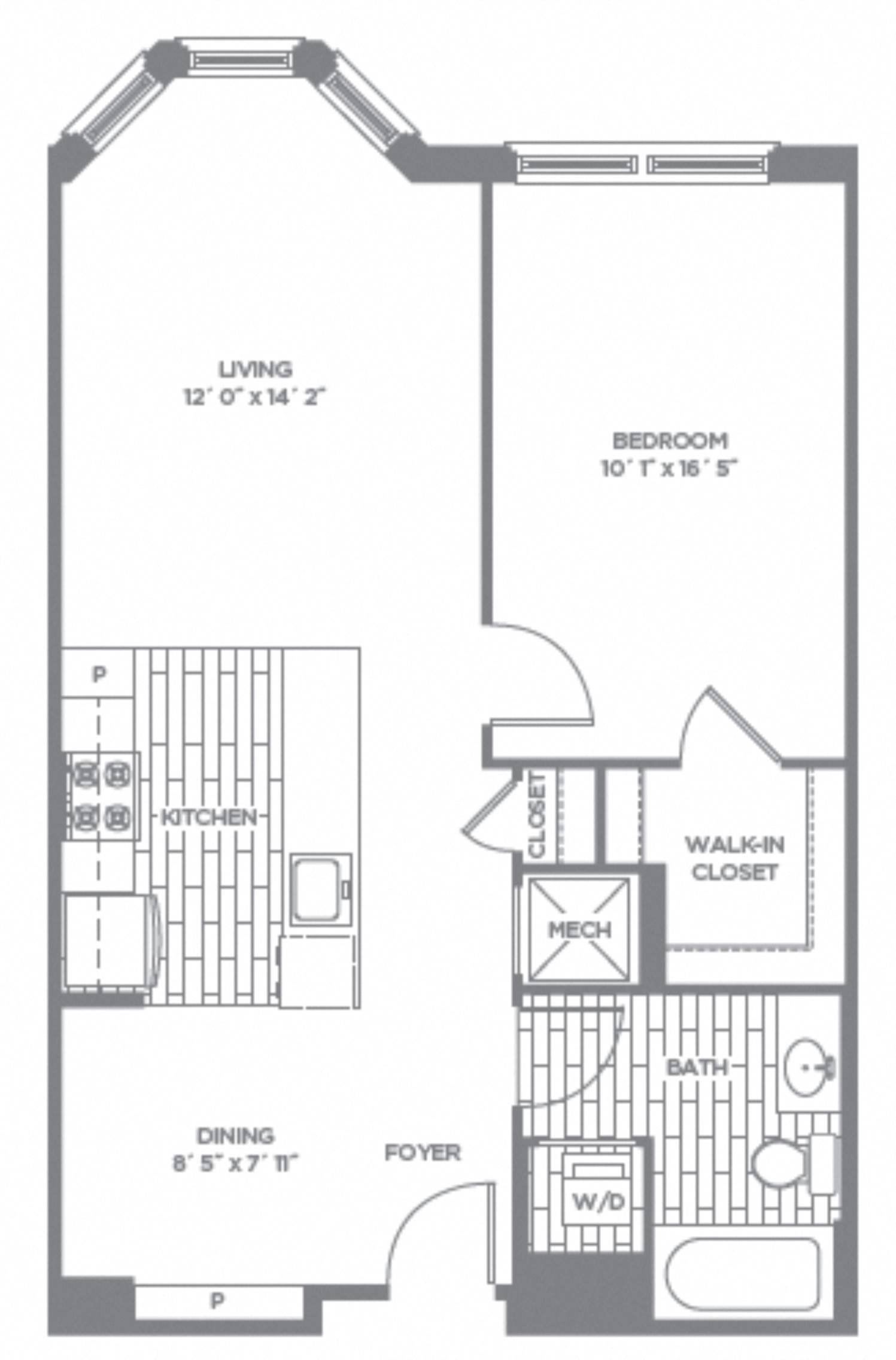 Floor Plan Image of Apartment Apt 219-1